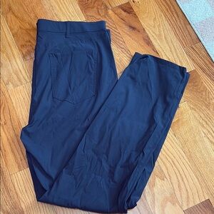 Blue Chinos with Flat Front Design